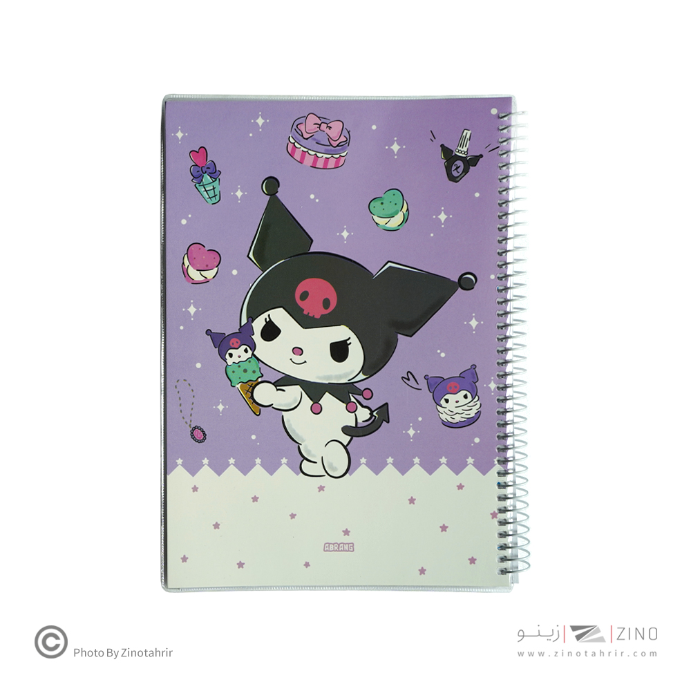 دفتر60برگ وزیری سیمی مجلد آبرنگ کدA037